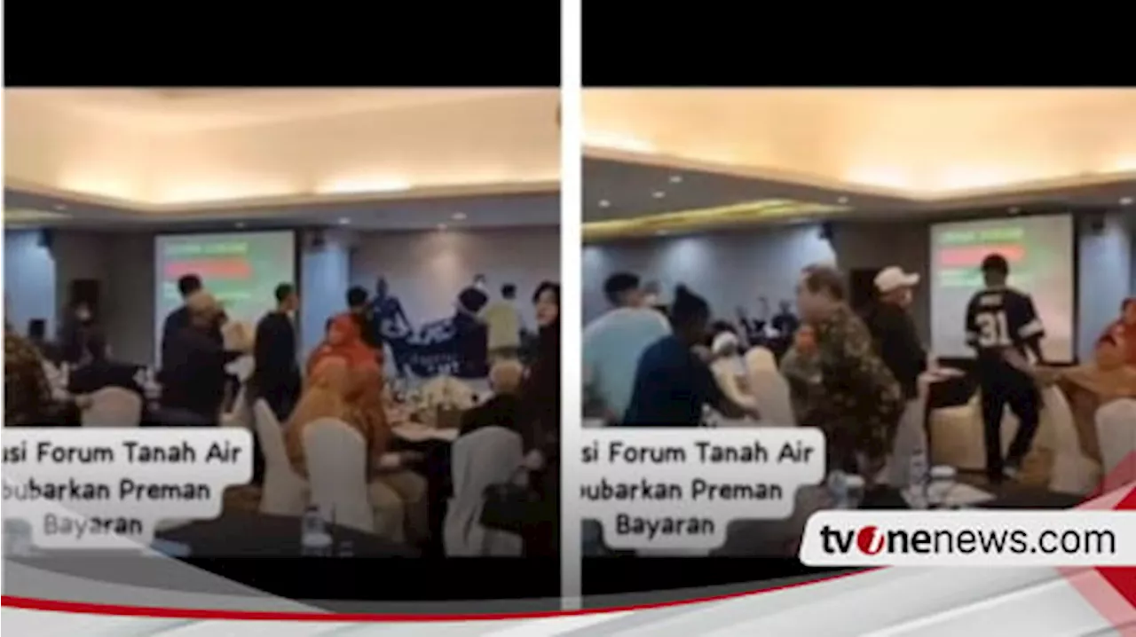 Acara Diskusi yang Dihadiri Din Syamsudin hingga Refly Harun Dibubarkan Sekelompok Pria: Preman Suruhan!