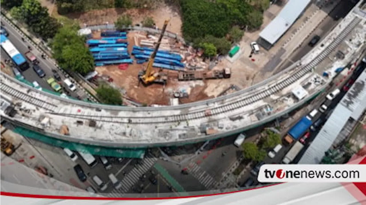 Diam-diam LRT Jakarta Velodrome-Manggarai Siap Uji Coba Jalur, Progres Konstruksi Capai 29,17 Persen