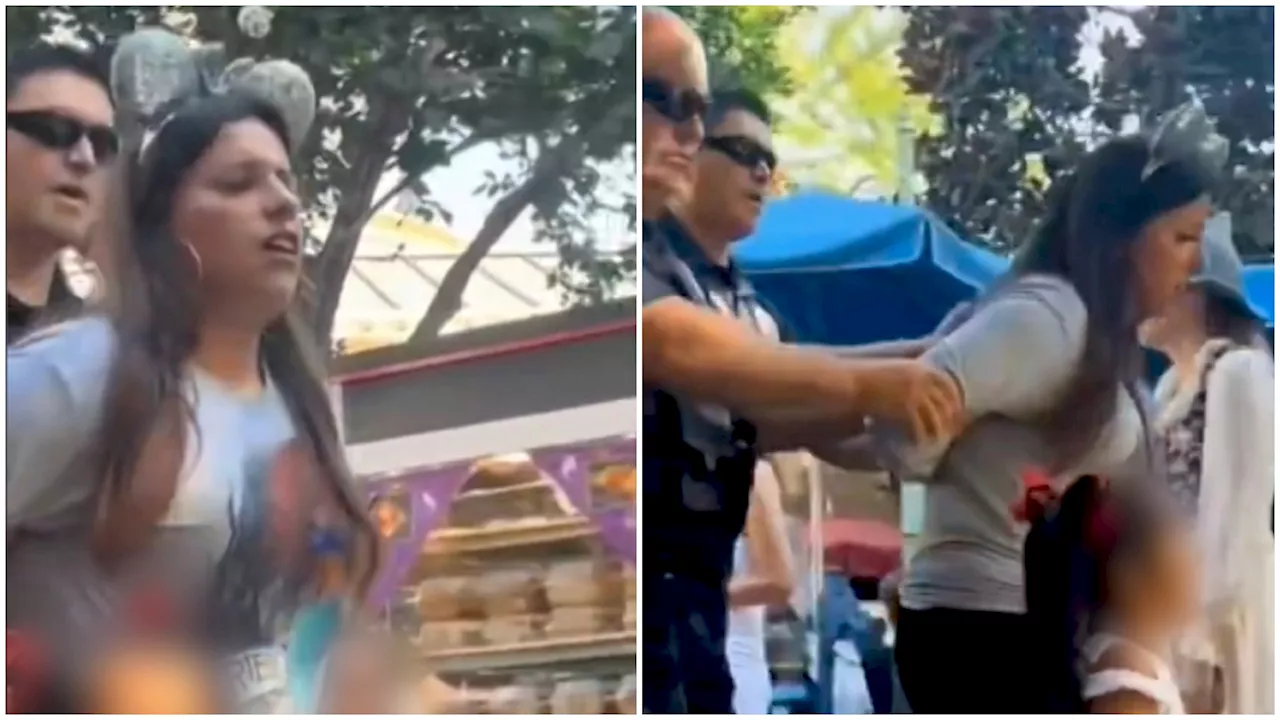 Disney está en la polémica tras viralizarse un video de una madre detenida en el parque