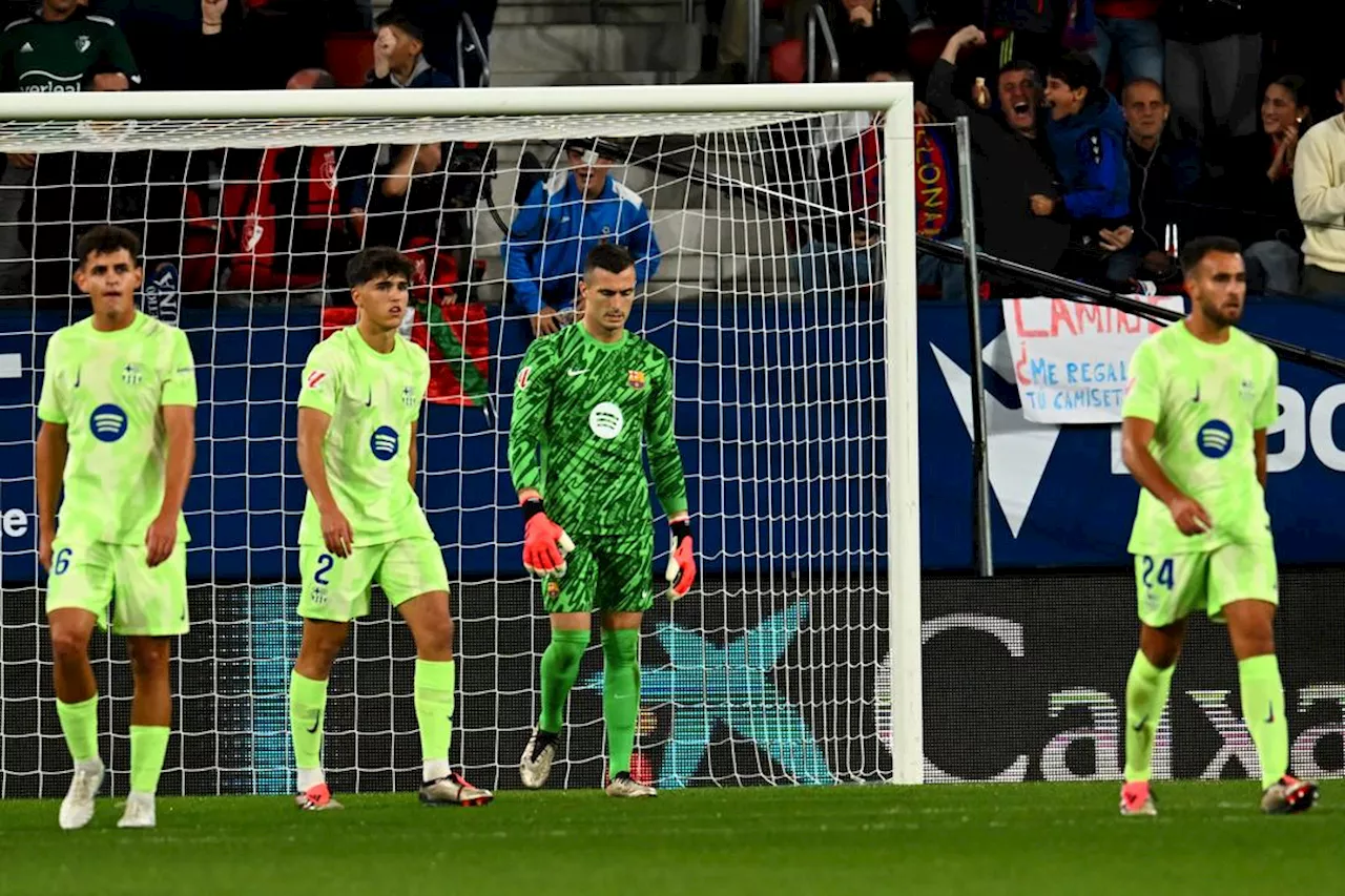 Osasuna slår Barcelona etter årevis med tap hjemme