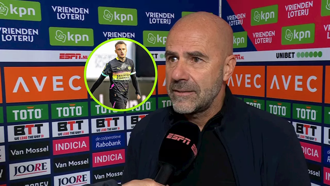 Peter Bosz is glashelder over status Noa Lang bij PSV: 'Daar is hij niet klaar voor'