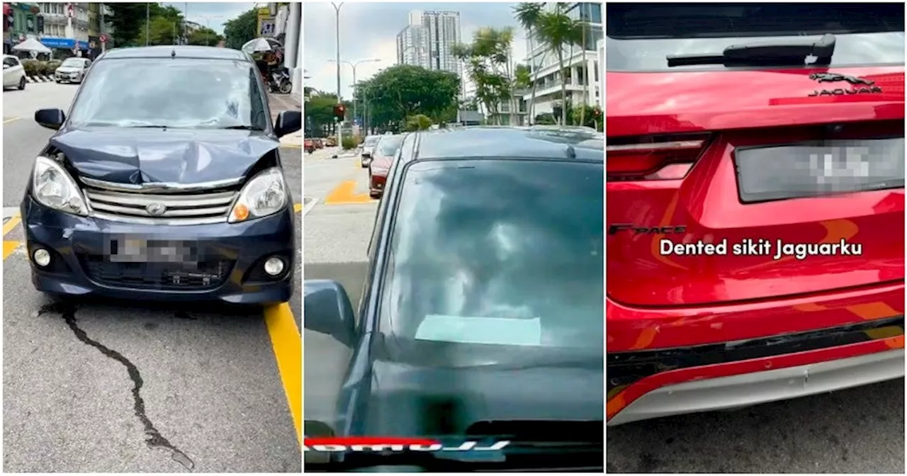 M’sian Driver’s Viva Suffers Major Damage After Ramming Into a Jaguar, Which Only Got a Minor Dent