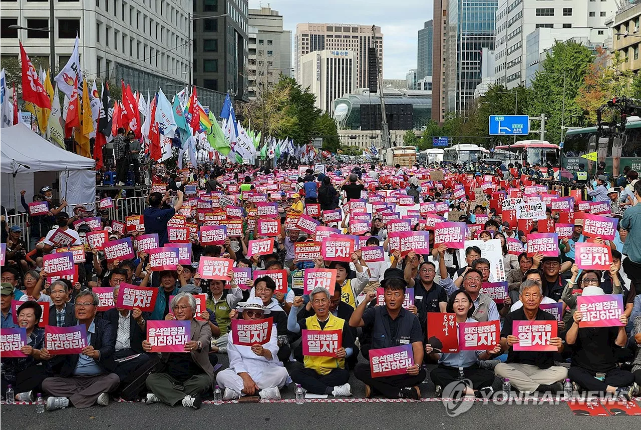 주말 서울·부산 등 11개 지역서 '尹정권 퇴진' 진보단체 집회