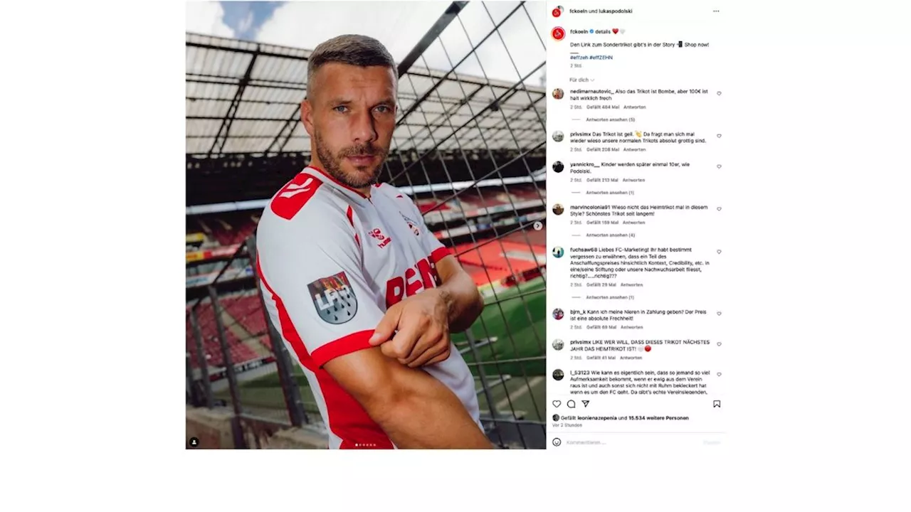 Poldi ist zurück im Kölner Trikot!