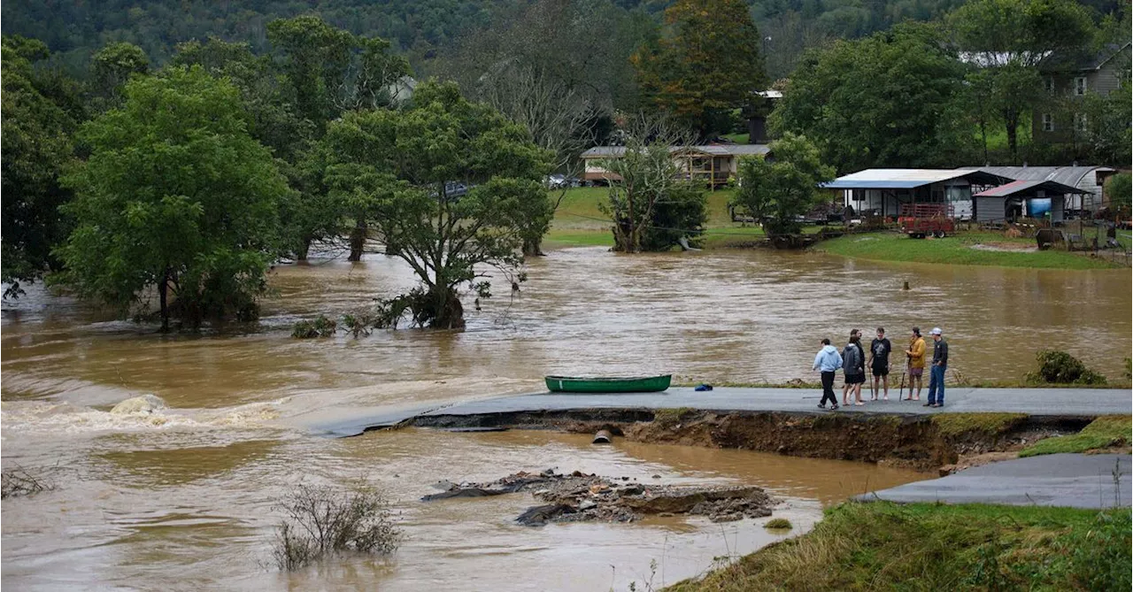 Pregnant mum of two is 'completely trapped' in floods after Hurricane Helene