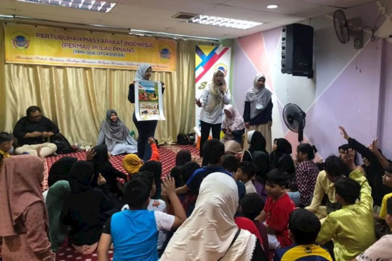 Dosen Unila Berikan Literasi Wawasan Kebangsaan Anak-Anak Pekerja Migran Indonesia di Penang