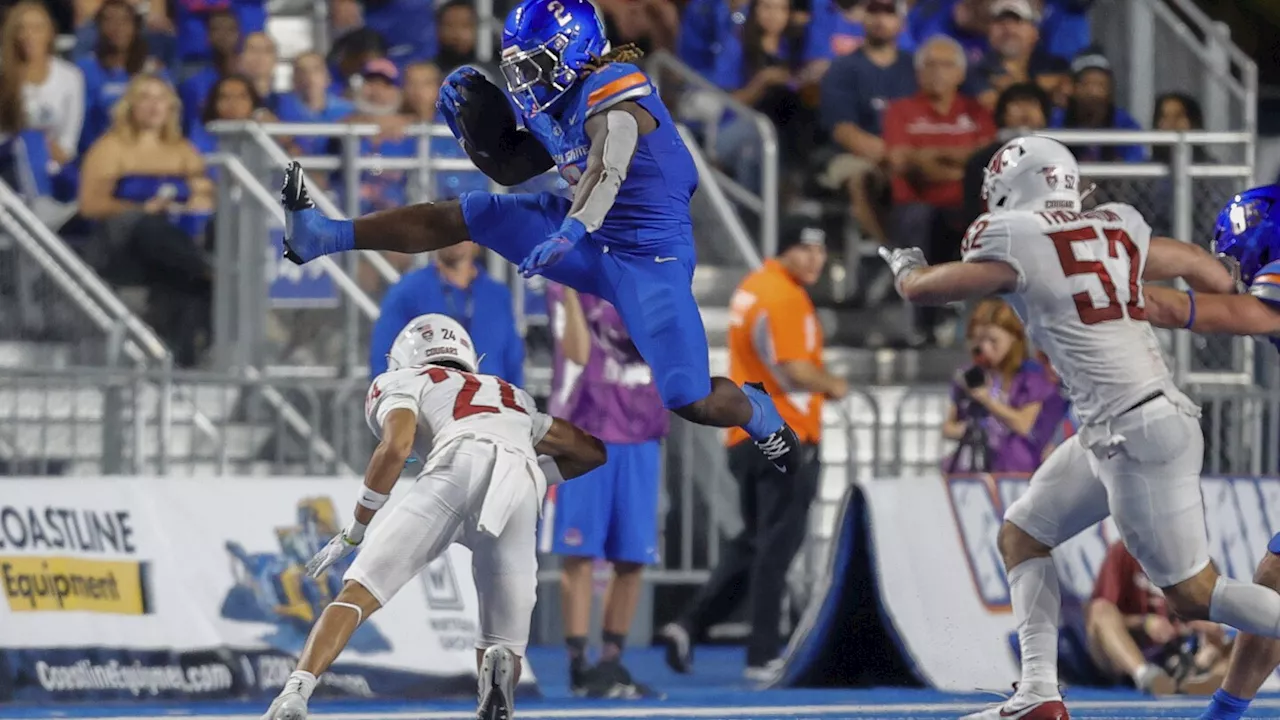 Ashton Jeanty runs for 259 yards and 4 TDs, No. 25 Boise State beats Washington State 45-24