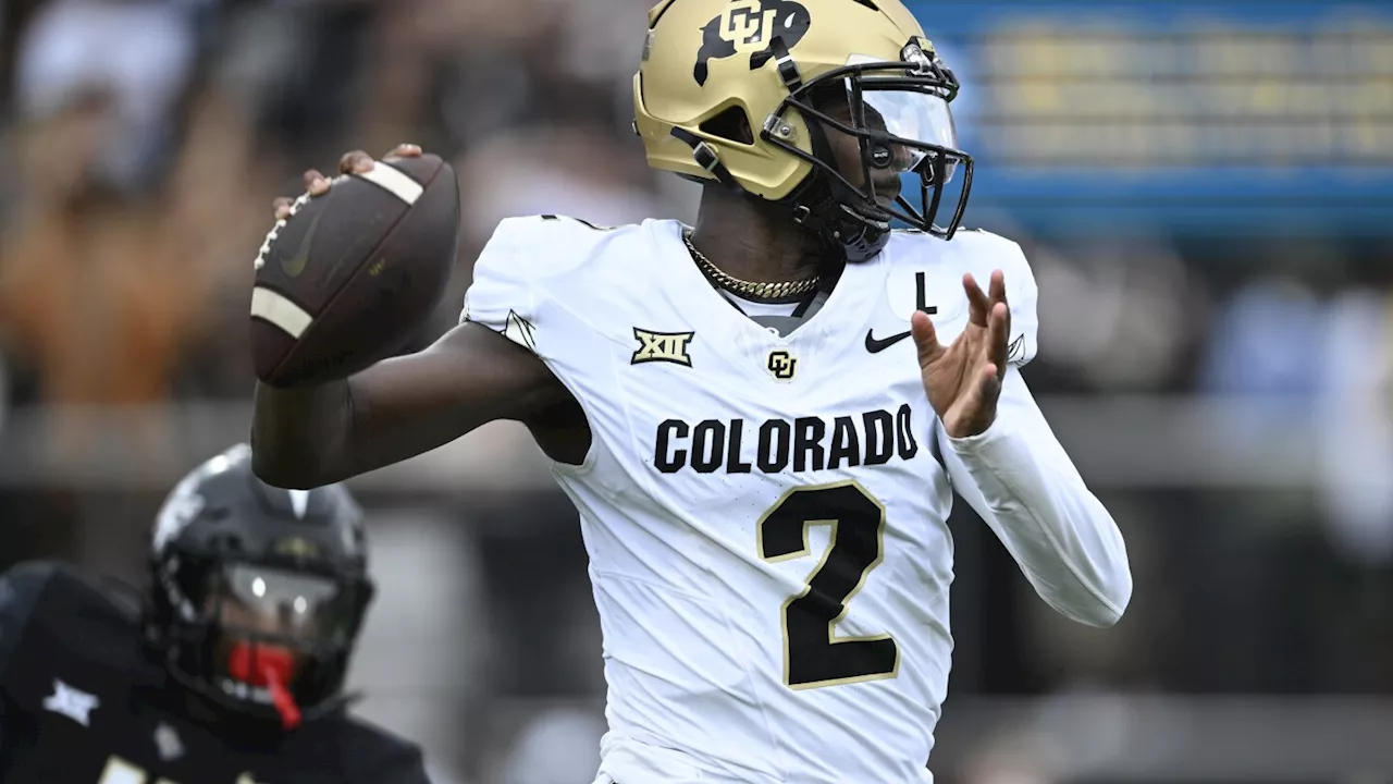 Shedeur Sanders throws for 290 yards, 3 TDs to lead improved Colorado to 48-21 rout of UCF