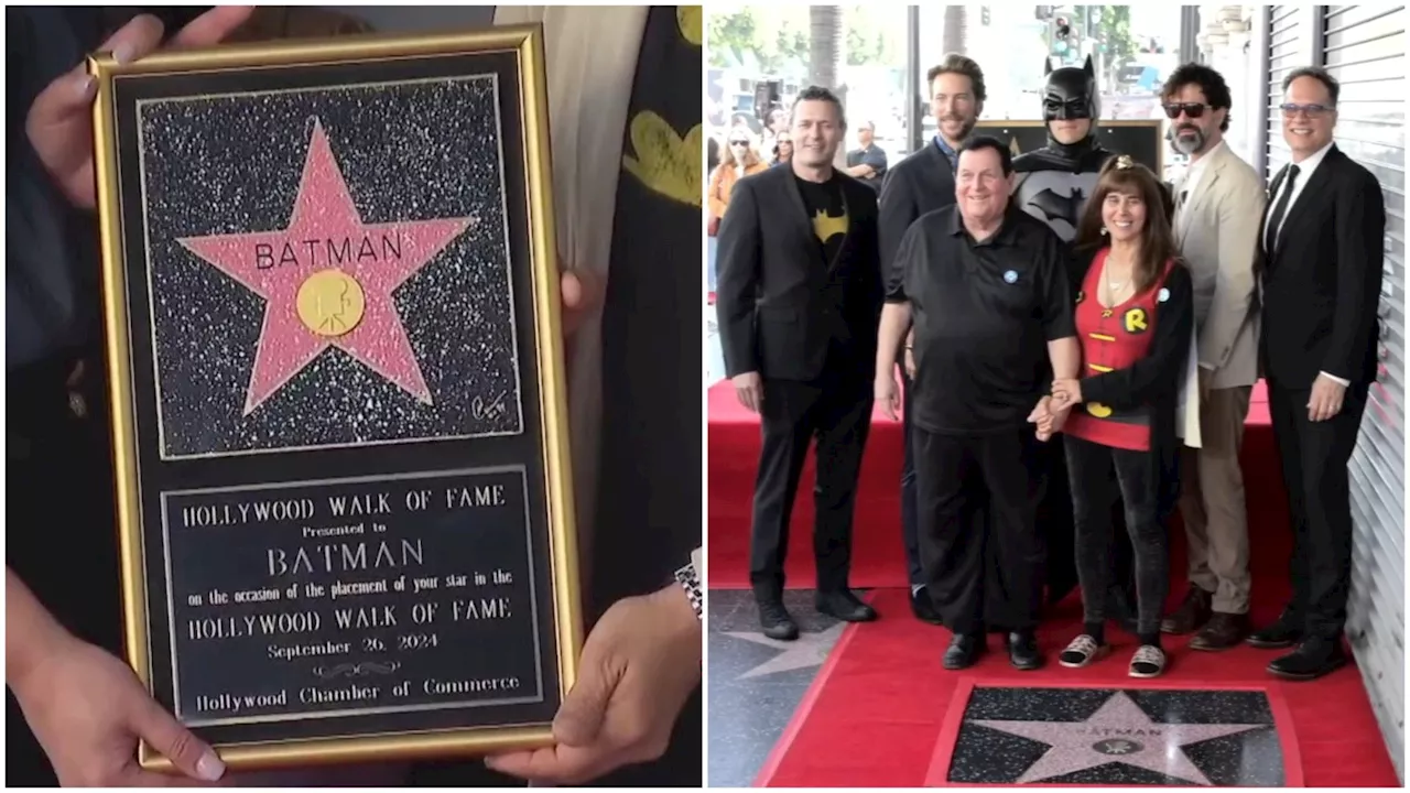 Batman Honored by Hollywood Walk of Fame & Guinness World Records