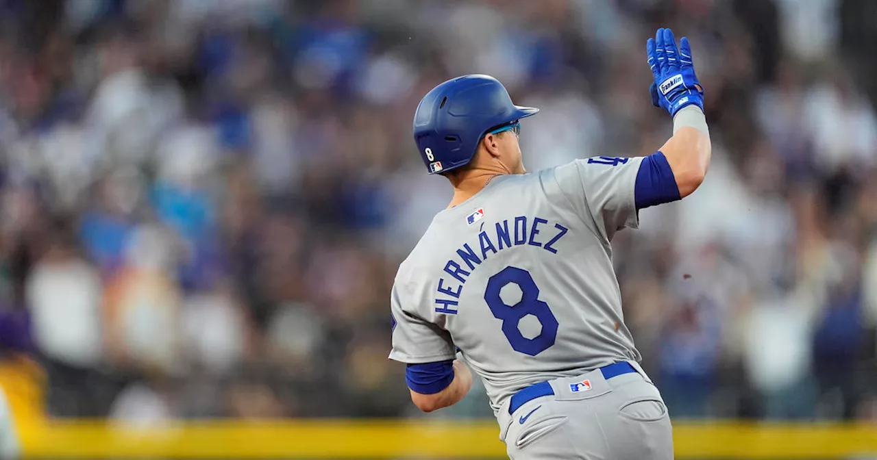 Teoscar Hernández, Kike Hernández both hit three-run homers as Dodgers beat Rockies 13-2