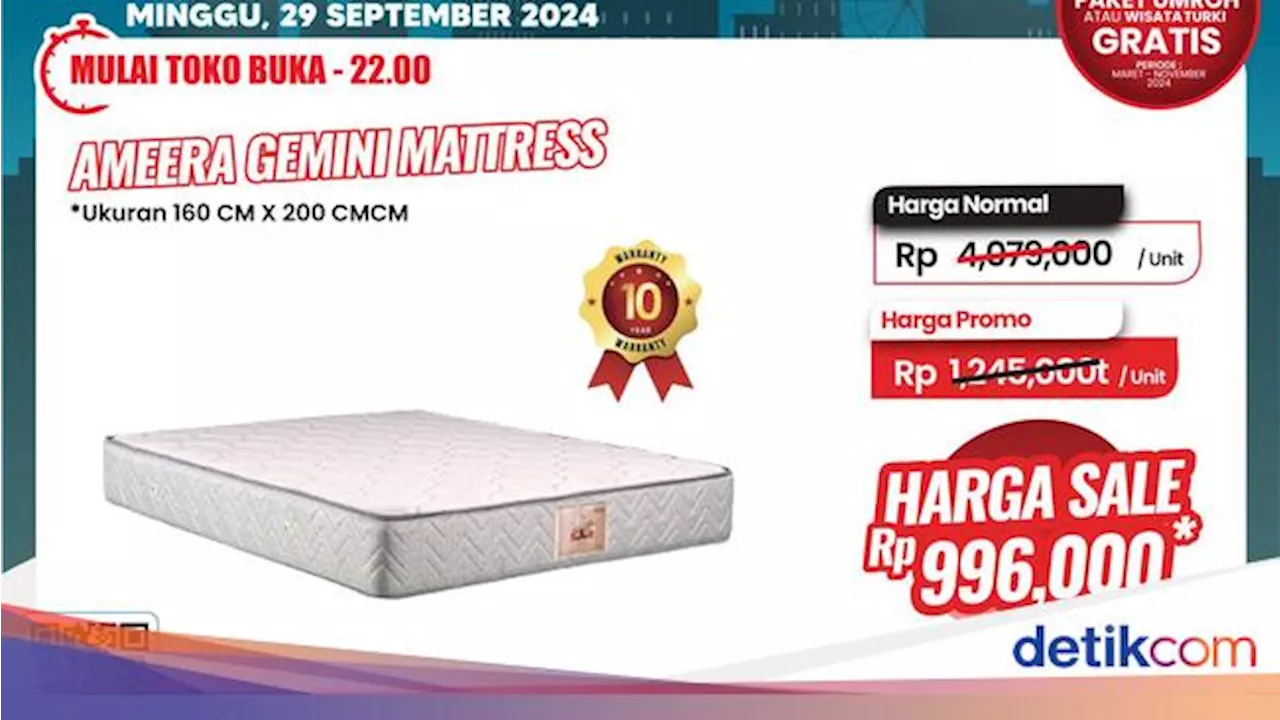 Transmart Full Day Sale, Aneka Kasur Berlaku Harga Murah Meriah!