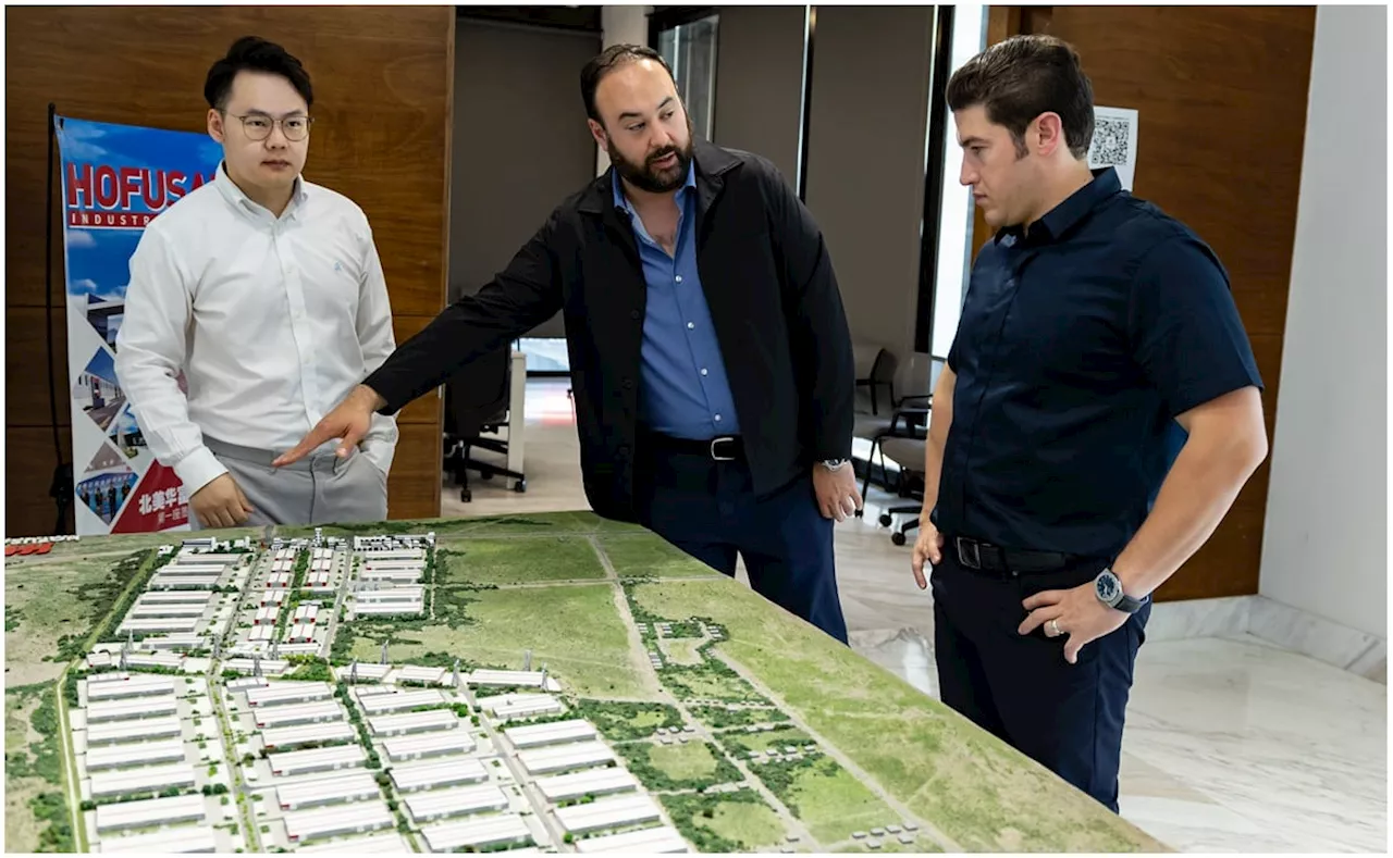 Samuel García recorre trabajos de expansión del Hofusan Industrial Park