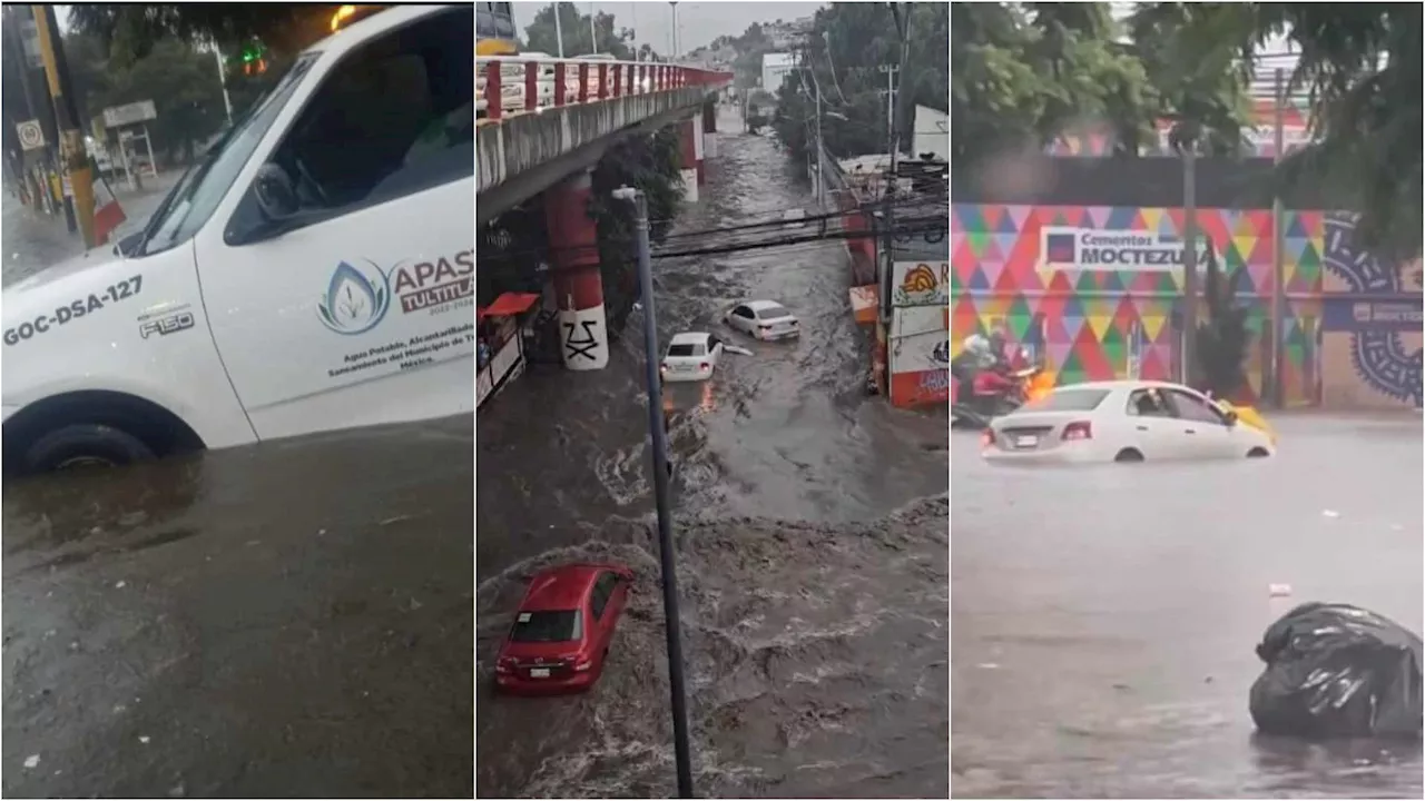 Lluvias torrenciales causan inundaciones en el Estado de México y la Ciudad de México