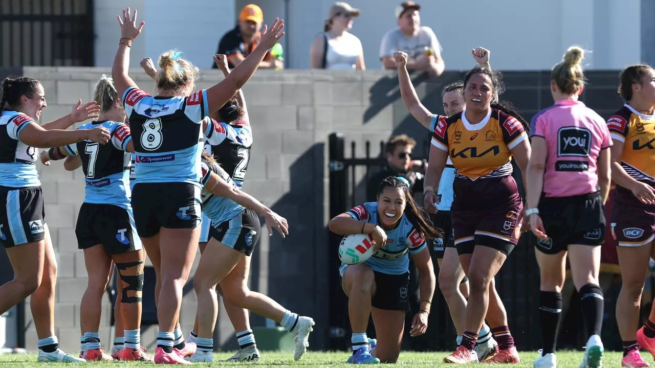 Sharks through to first-ever NRLW GF after sinking Broncos to historic low