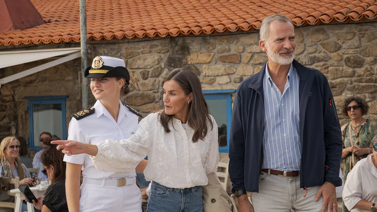 El encuentro del rey Felipe y la reina Letizia con su hija Leonor