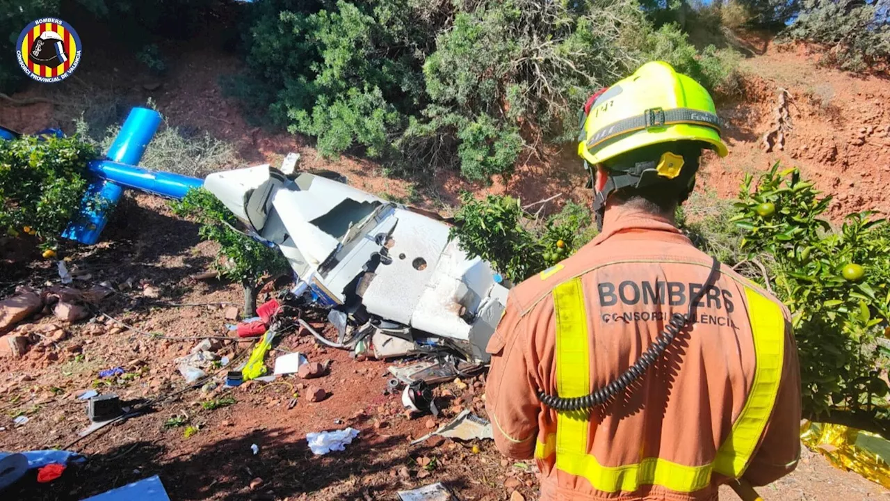 Tres trabajadores, los muertos del accidente de helicóptero de Puzol