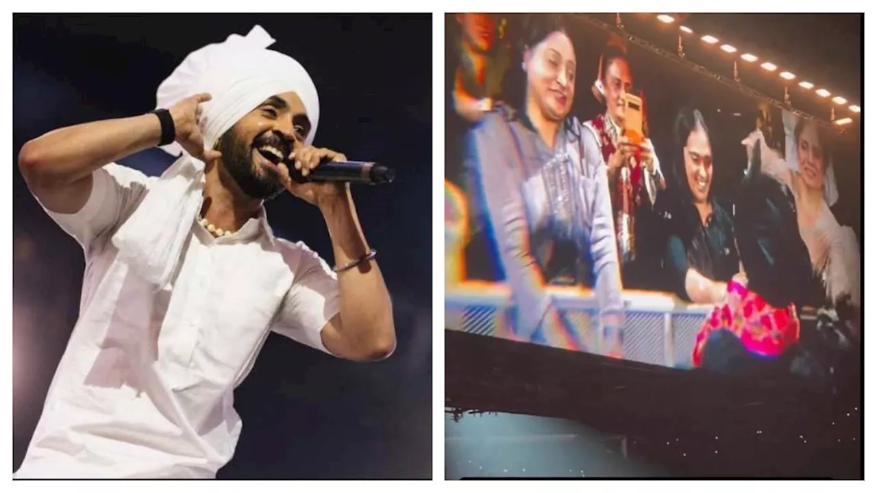 Diljit Dosanjh ने UK कॉन्सर्ट में पहली बार दिखाई परिवार की झलक, गले लगाते ही छलक पड़े आंसू