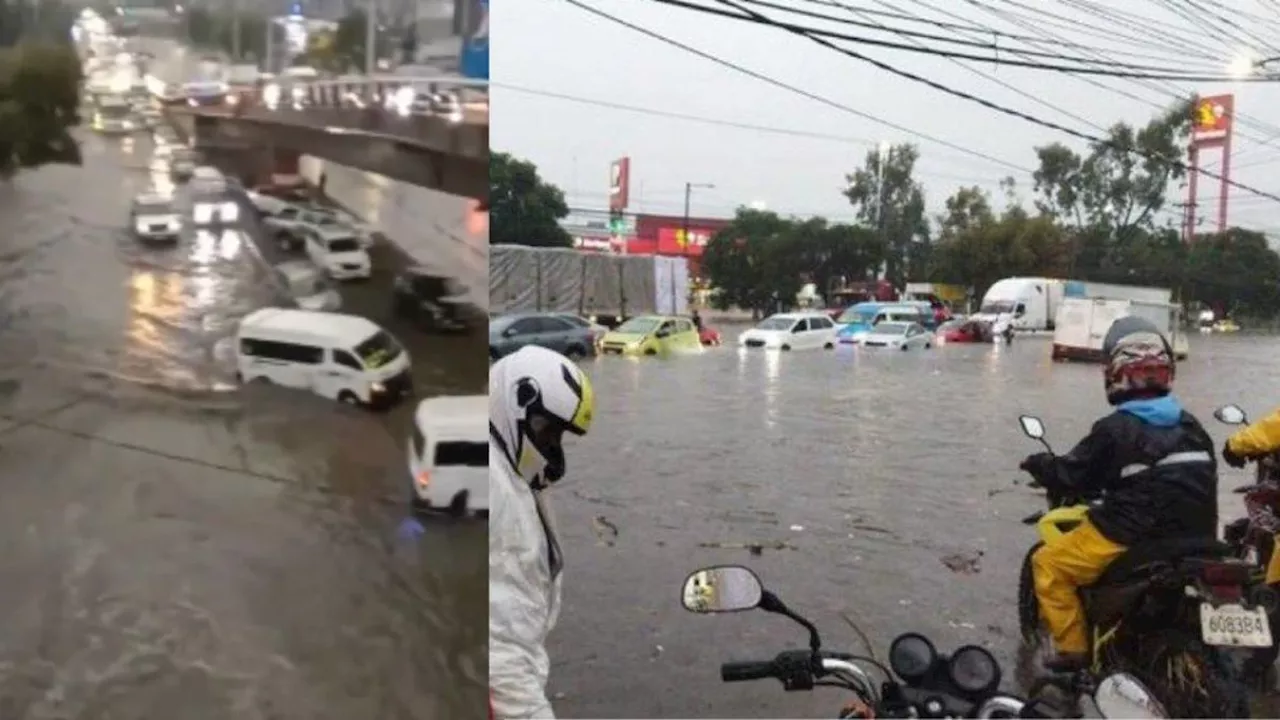 Así se ve Tultitlán, Edomex, por las inundaciones que provocaron las intensas lluvias