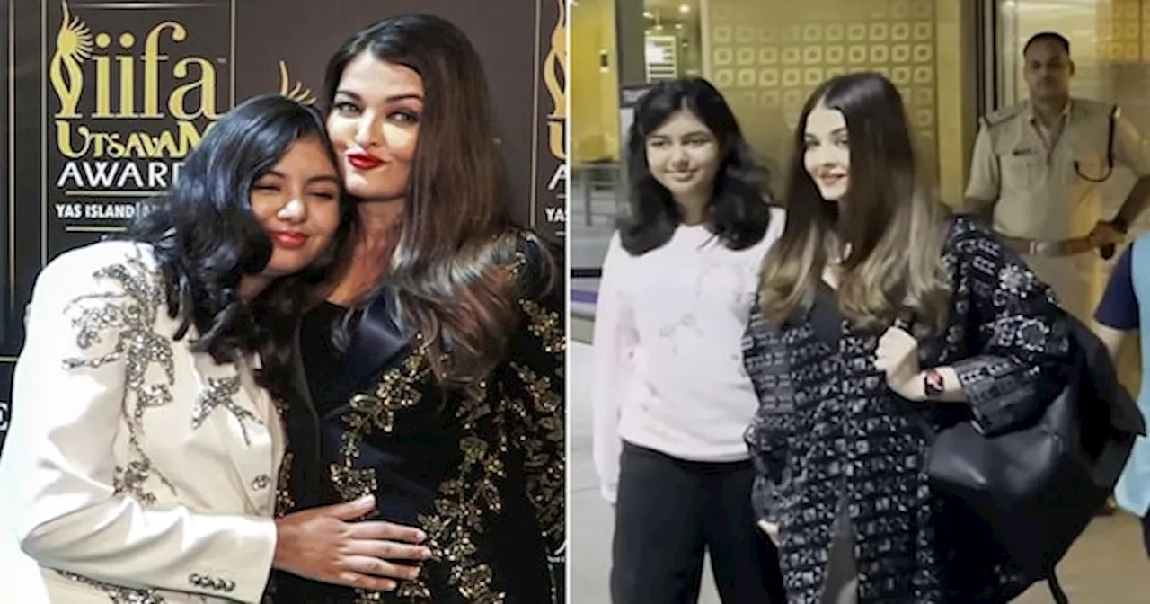 IIFA में शामिल होने के बाद मुंबई लौटीं Aishwarya Rai Bachchan, Aaradhya भी दिखीं साथ