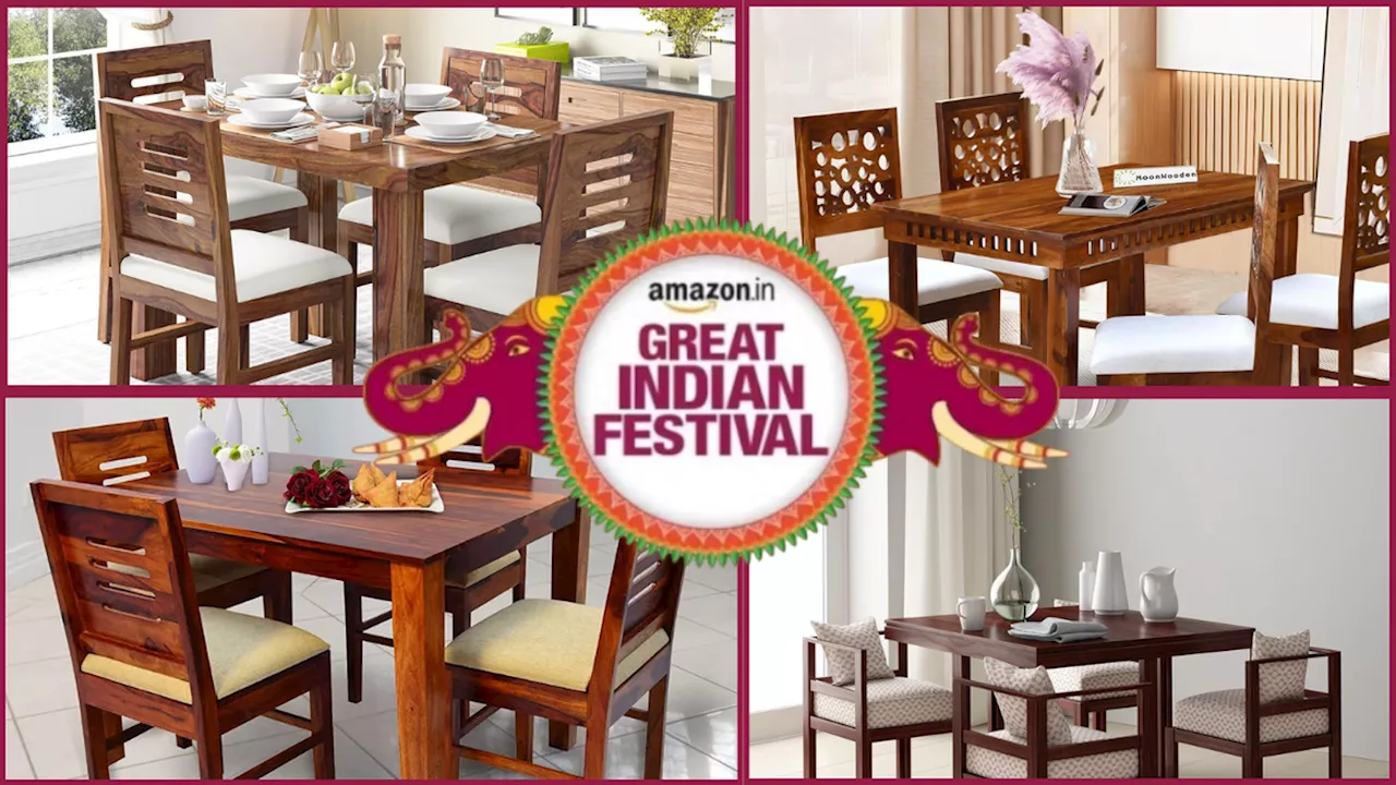 Great Indian Festival Sale 2024: अपने डाइनिंग एरिया को बनाए खास, रिकॉर्ड तोड़ डिस्काउंट में खरीदें 4 सीट वाले डाइनिंग टेबल