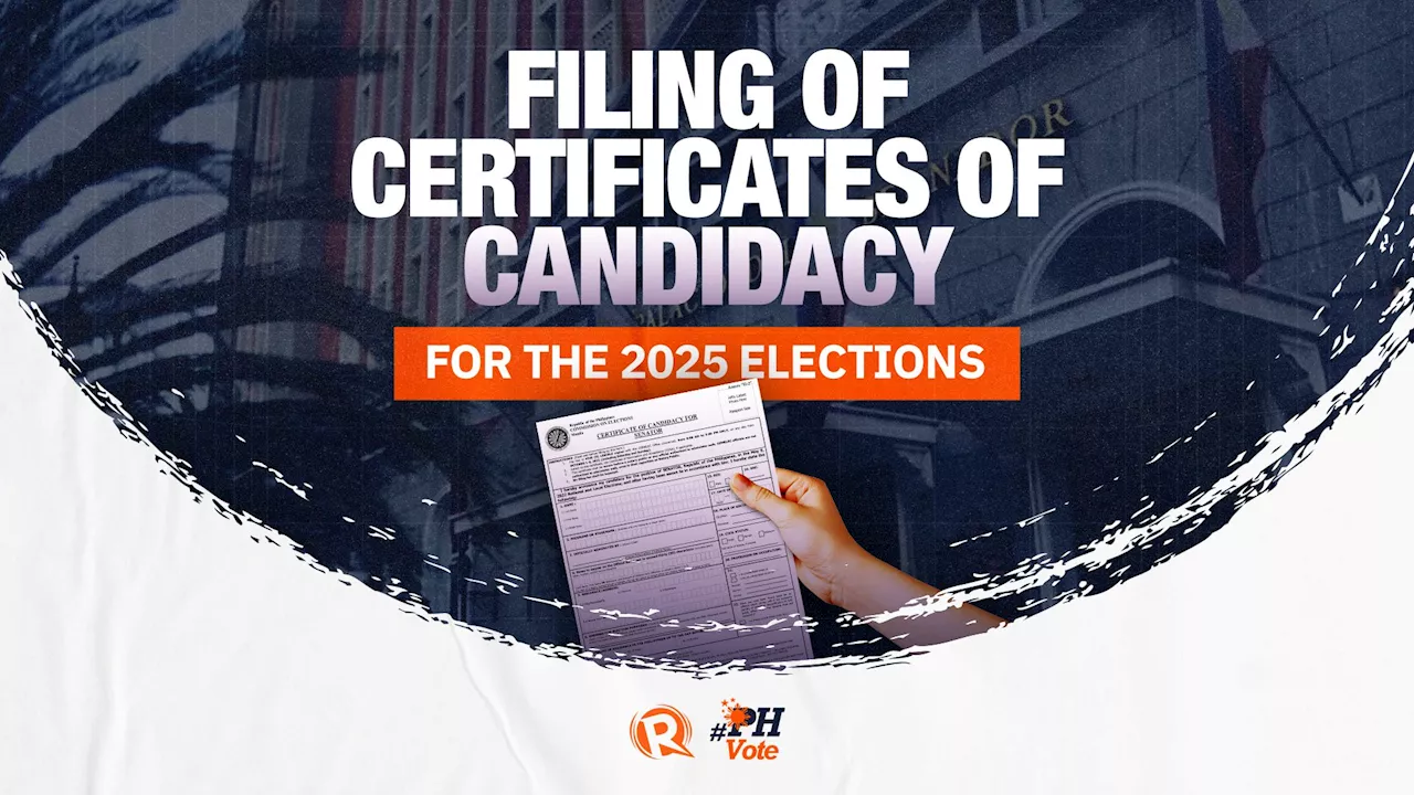 LIVE UPDATES Filing of COCs for Eleksyon 2025 COMELEC Eleksyon