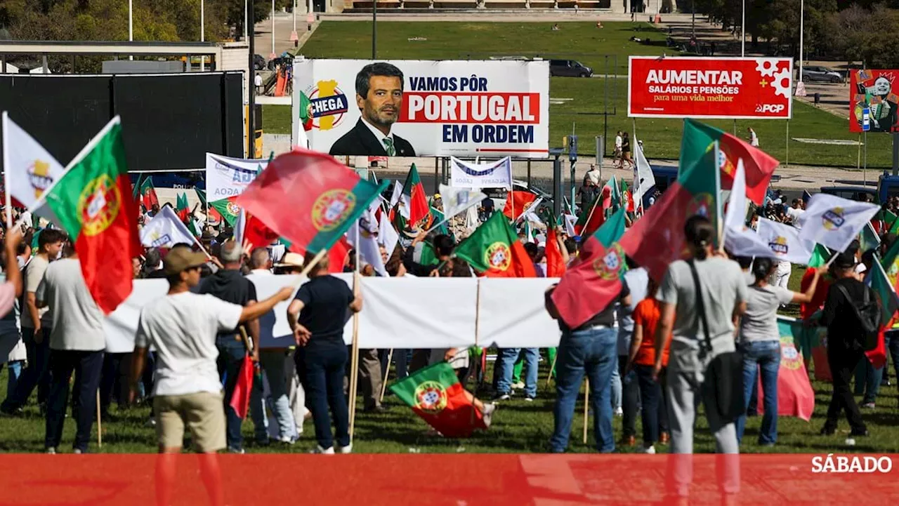 André Ventura em protesto contra imigração: 'Espero que nos respeitem'