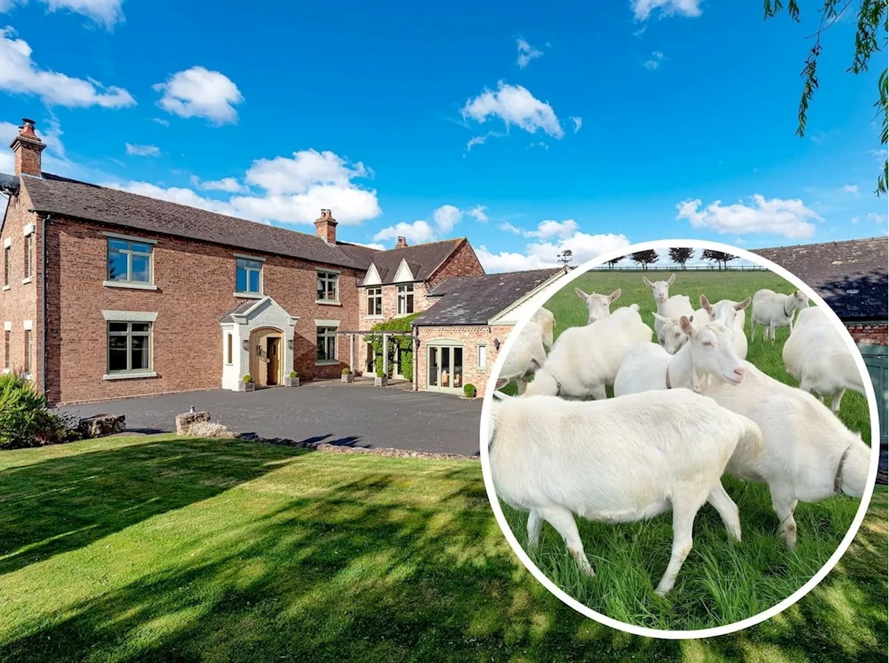 Royal cheese makers selling £1.5m mansion near Bridgnorth - complete with three prized goats