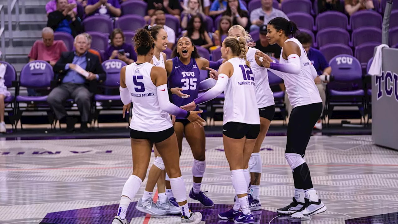 TCU Volleyball Bounces Back with Sweep Over Arizona