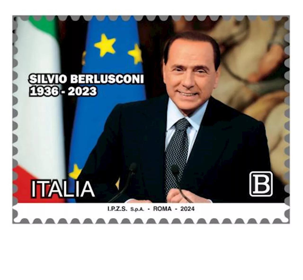 Silvio Berlusconi, francobollo commemorativo nel giorno del suo compleanno