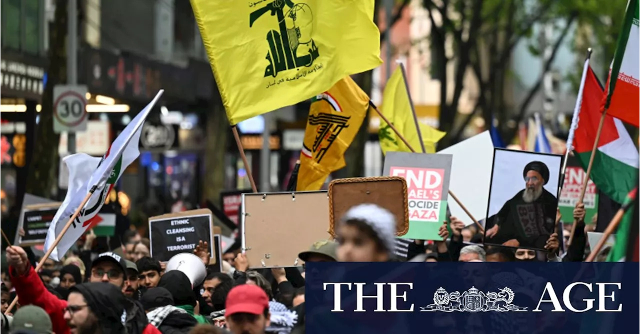 Hezbollah protesters in Melbourne may face police, visa scrutiny