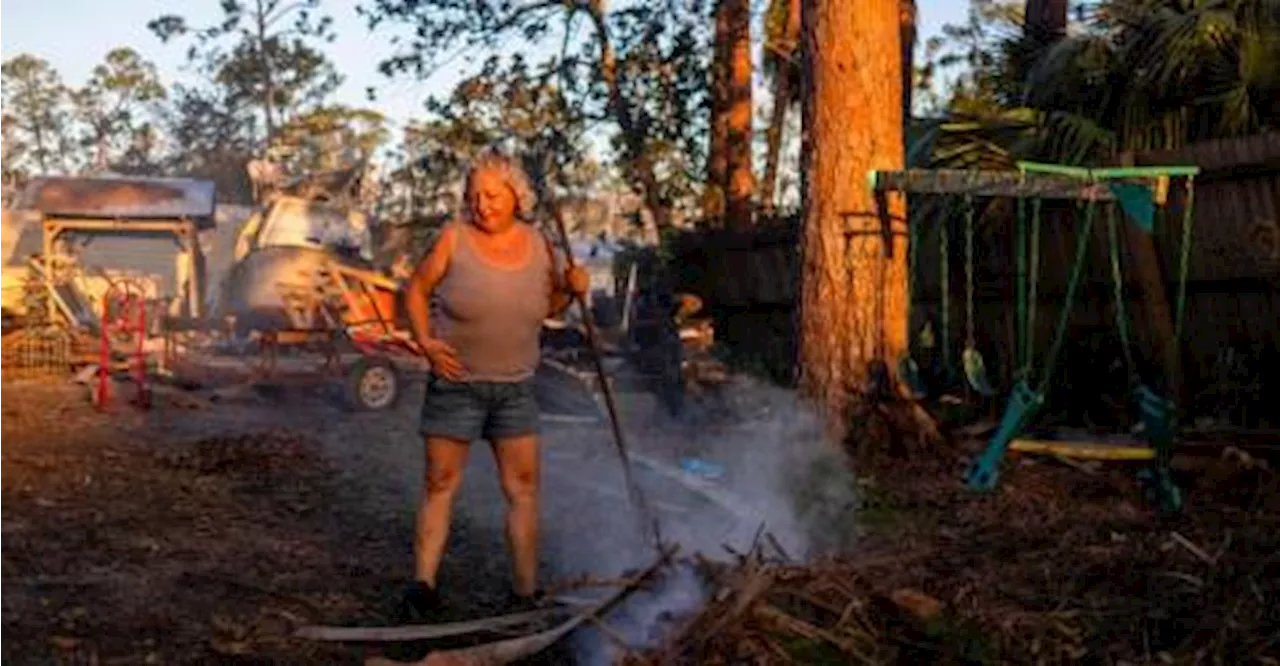 Florida island starts long clean-up after Hurricane Helene