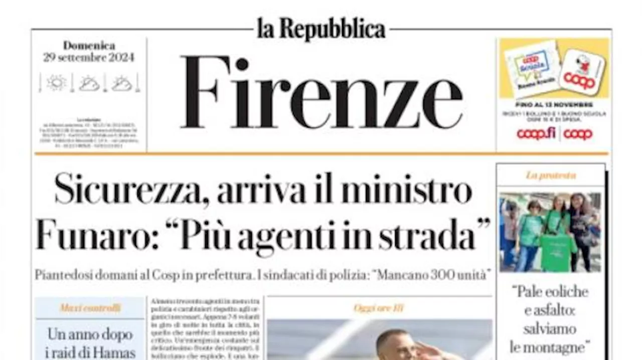 La Repubblica (ed. Firenze): 'Fiorentina a Empoli: il derby da tutto esaurito'