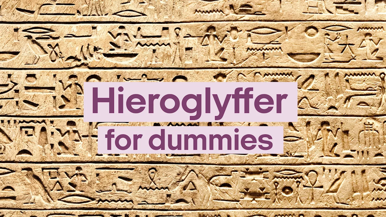 Lær at tyde hieroglyffer og bliv klogere på det gamle Ægypten