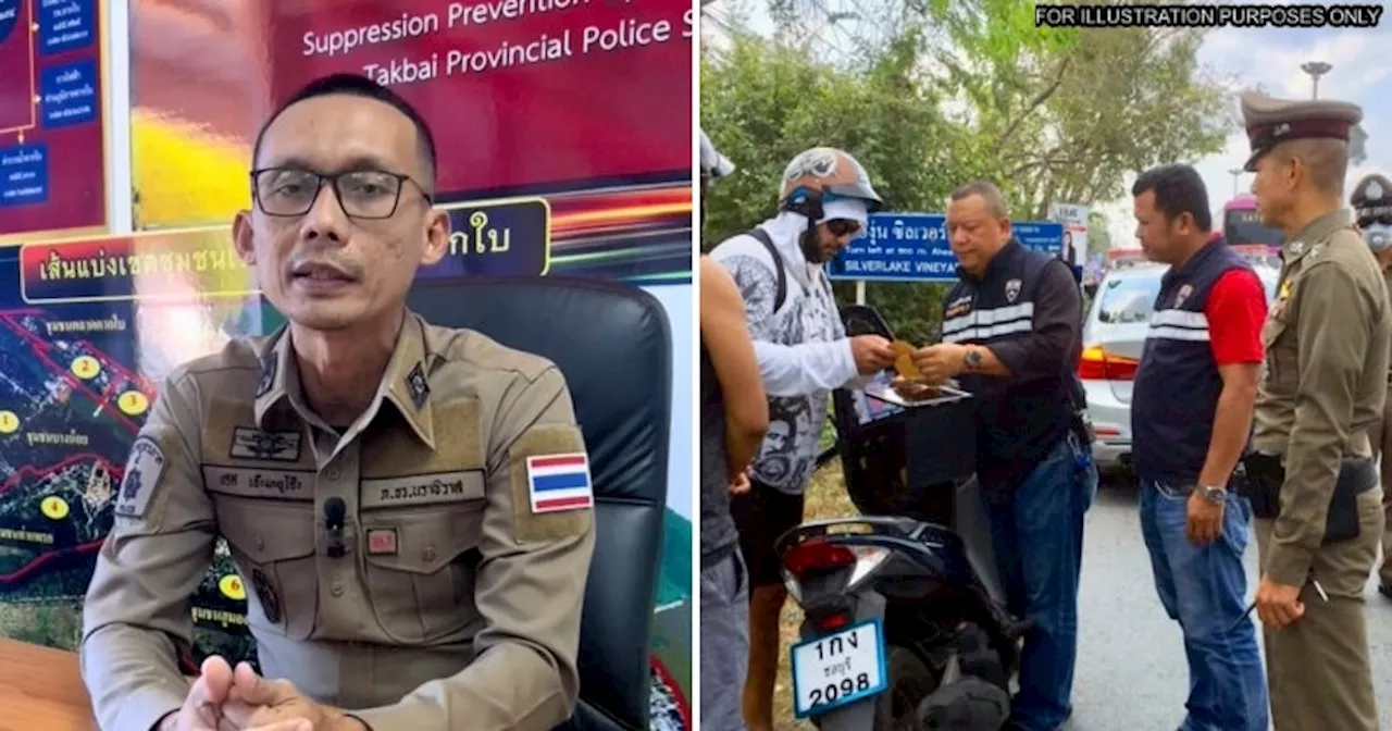 Thai Policeman Speaking in Malay Advises M'sians to Print Physical Licences Before Driving in Thailand