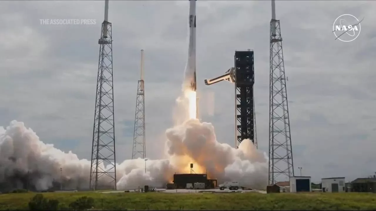 SpaceX launches rescue mission for 2 NASA astronauts who are stuck in space until next year