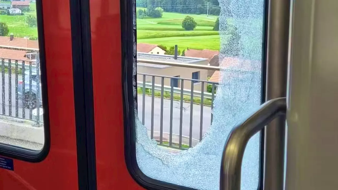 SBB-Zug gerät im Kanton Freiburg in heftiges Unwetter