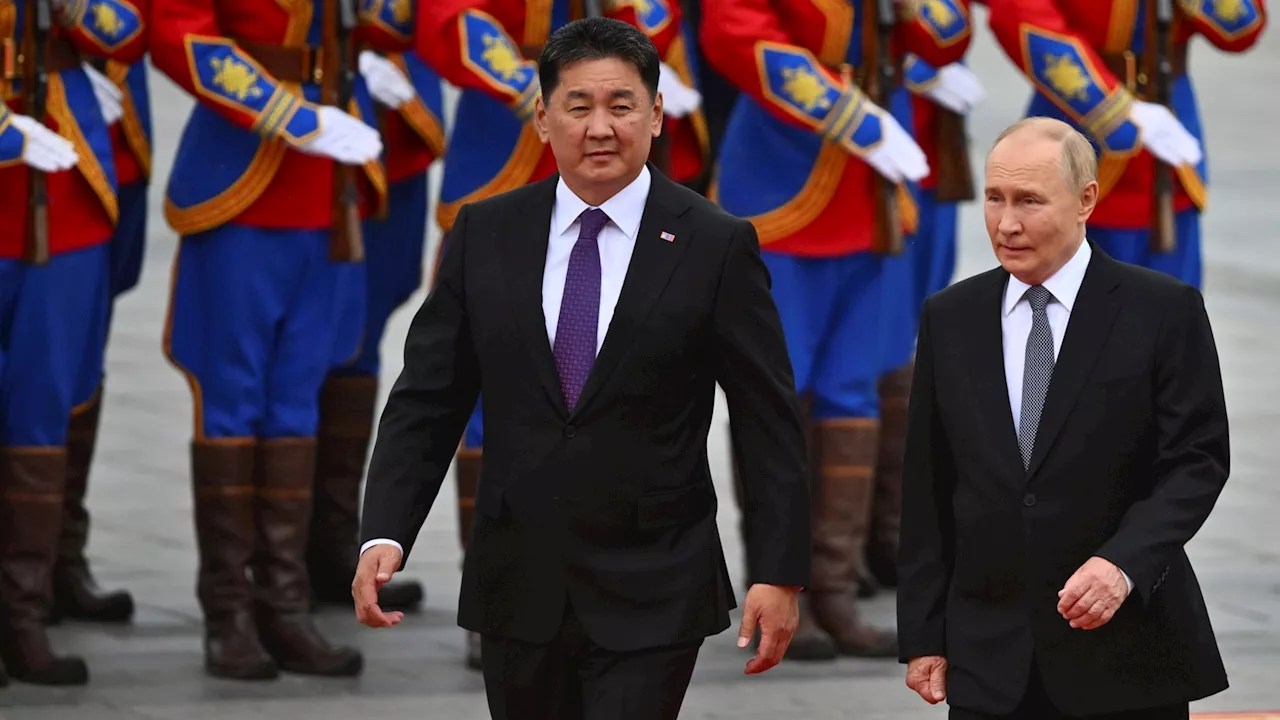 Mongolia ignores an international warrant for Putin's arrest, giving him a red-carpet welcome