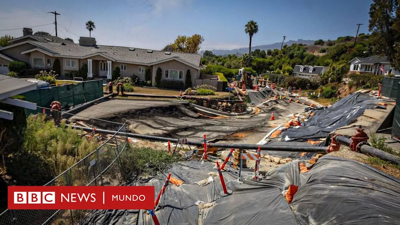 Rancho Palos Verdes: Las imágenes de la exclusiva ciudad del condado de Los Ángeles amenazada por los desprendimientos de tierra