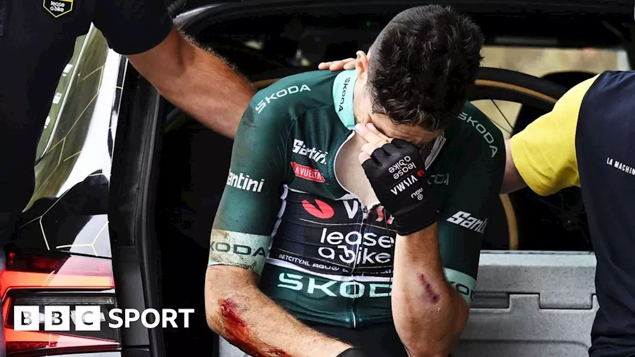 Vuelta a Espana 2024 Wout van Aert abandons race after crash United