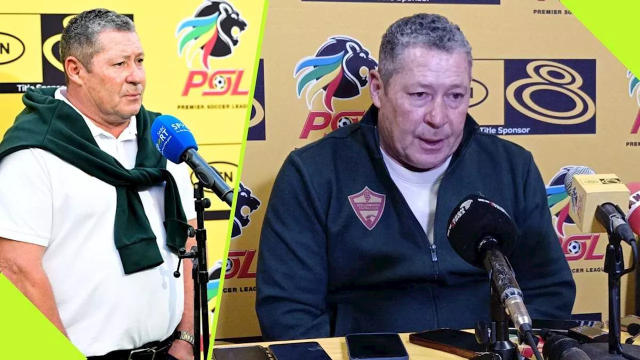 Stellenbosch FC Coach Steve Barker Picks a Top PSL Side To Win the 2024/2025 Title