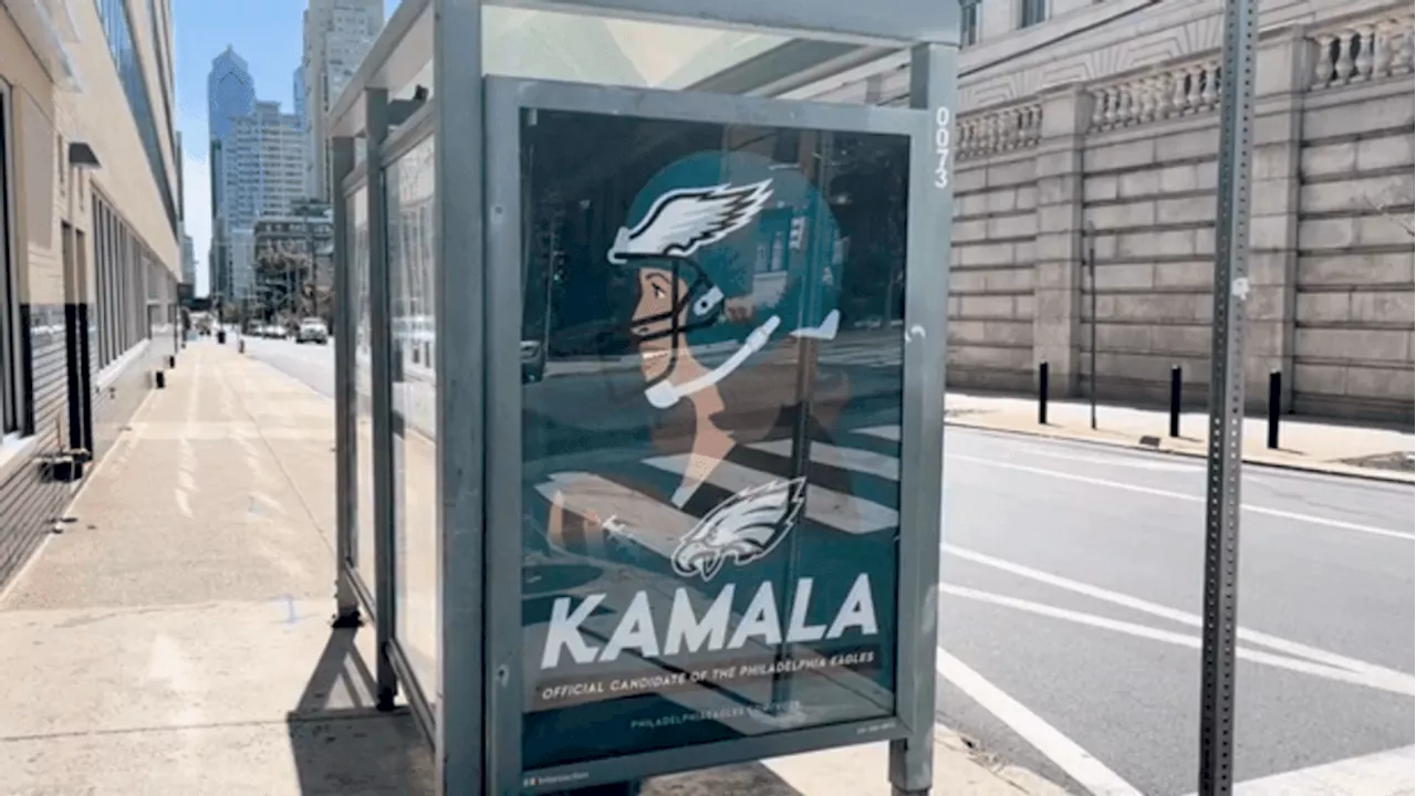 Philadelphia Eagles call street art of team endorsing Harris 'counterfeit political ads'