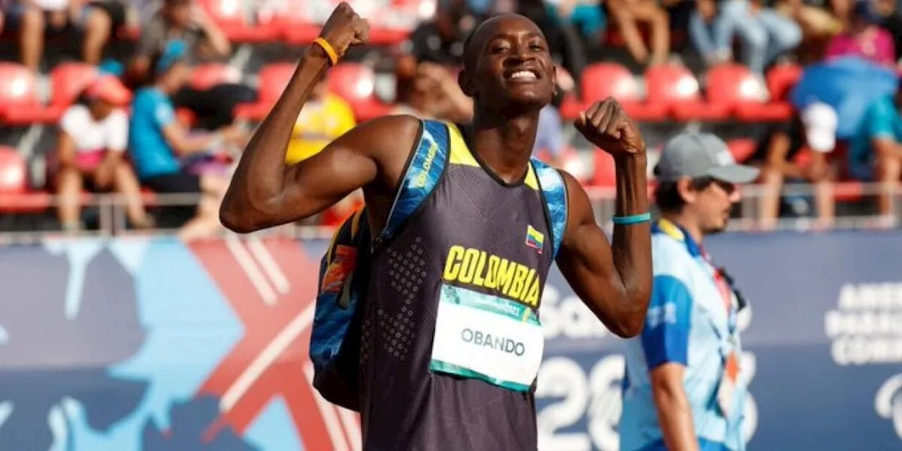 Otra presea dorada para Colombia: Sebastián Obando ganó en Para atletismo