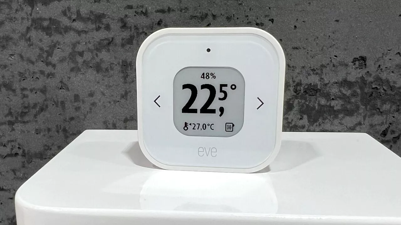 Fast ein Jahr verspätet: Kabelloses Raumthermostat Eve Thermo Control mit Matter startet