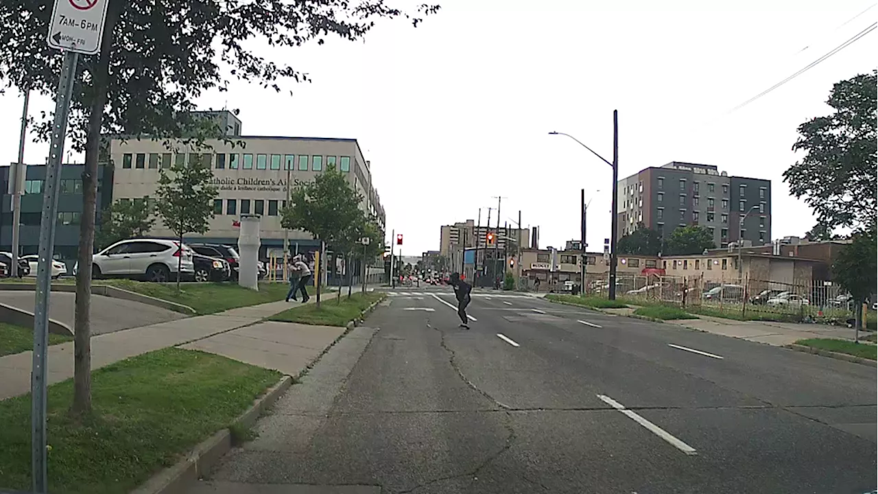 Video shows man used as 'human shield' during daytime shootout in Hamilton