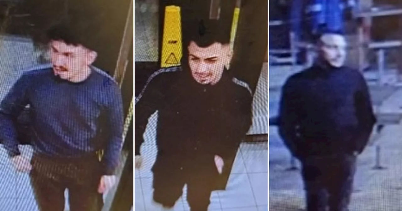 Cops release CCTV images of three suspects after man assaulted and robbed