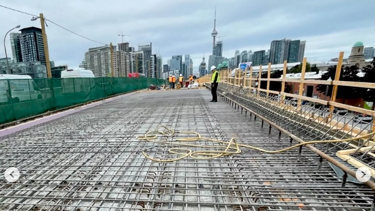 Concrete being poured on Gardiner Expressway project - Daily Commercial News