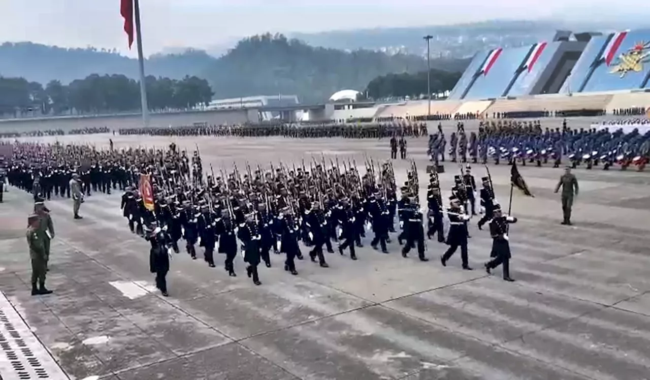 Realizan ensayo de desfile para conmemorar el 214 Aniversario del Inicio de Independencia