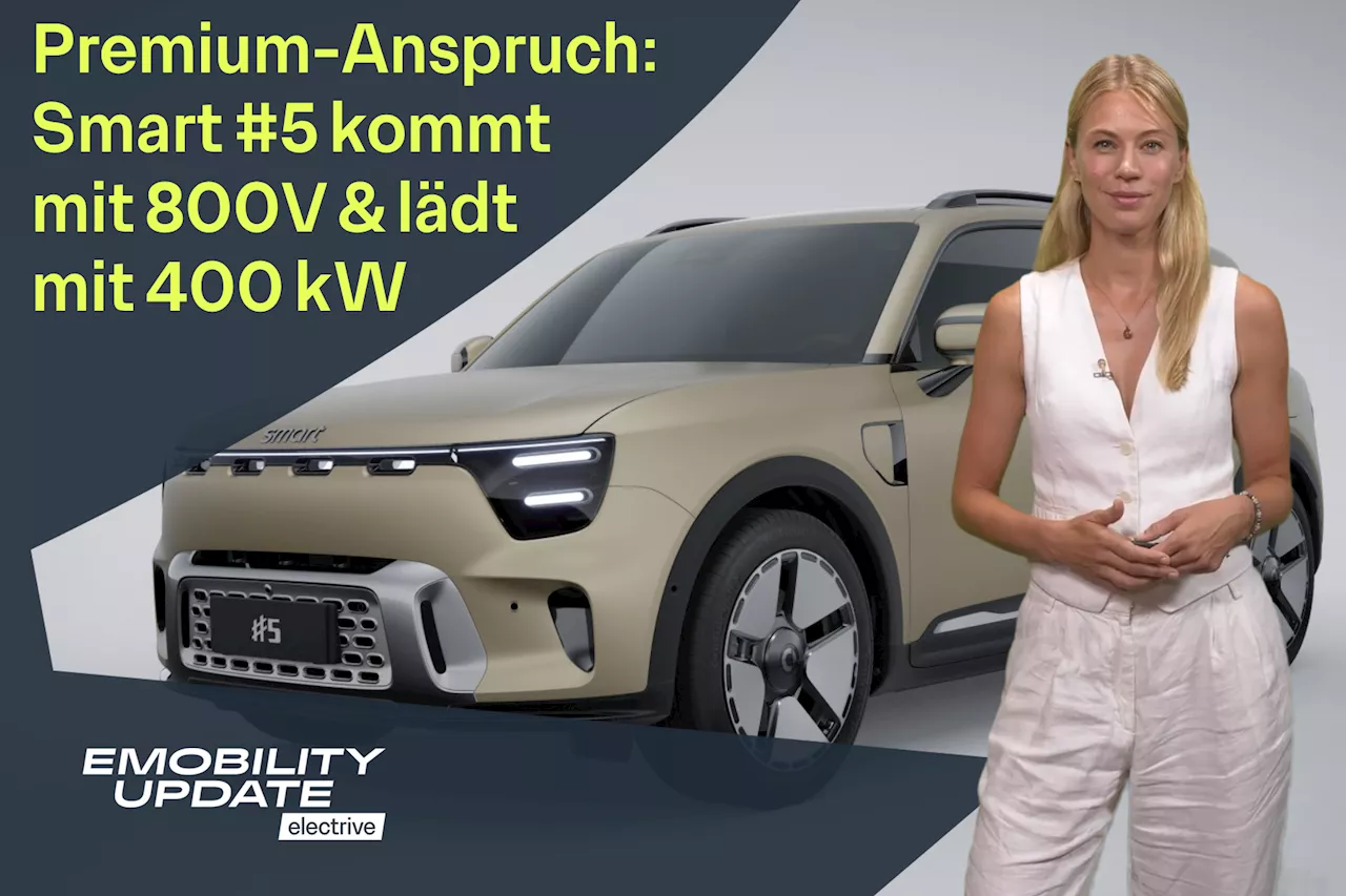 Smart #5 zielt mit 800 Volt und 400kW auf Premium-Mittelklasse