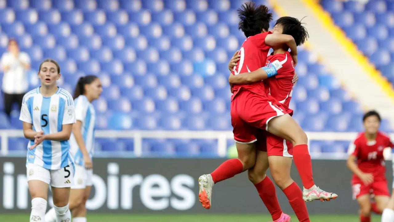 Corea del Norte le propina aplastante goleada a Argentina en el Mundial Sub-20 femenino