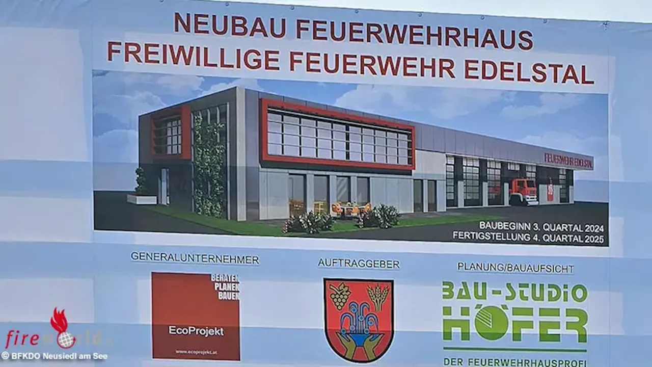 Bgld: Spatenstich zum neuen Feuerwehrhaus in Edelstal